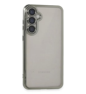 Newface Samsung Galaxy S23 FE Kılıf Razer Lensli Silikon - Gümüş