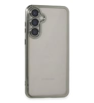 Newface Samsung Galaxy S23 FE Kılıf Razer Lensli Silikon - Gümüş