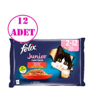 Junior Yavru Kedi Maması 4 x 85 Gr 12 AD (Mavi)