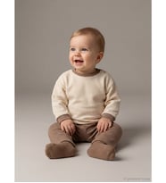 LCW baby Ekru Erkek Bebek Pantolon Ve Tişört