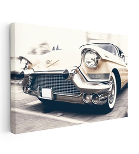 Kanvas Tablo 1957 Klasik Cadillac Eldorado Nostalji Araba Tablosu Ev Ofis Duvar Dekoru