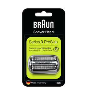 Braun 3 Serisi Tıraş Makinesi Yedek Başlık 32S (Gümüş)