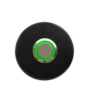 LOCKWAY Z-101SY Siyah Paslanmaz Tek Kontak Zil Butonu Yeşil Led