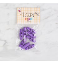 Loren Crafts 8 li mor çoban düğme - 108