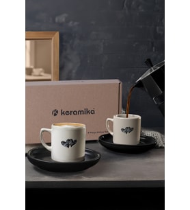 Keramika Amour Kahve Takımı 4 Parça 2 Kişilik 22661