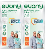 Evony Hasta Bezi Yetişkin Emici Külot L-Büyük 60 Adet (2PK*30)