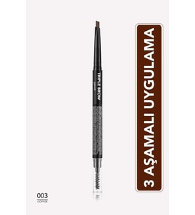 Triple Brow 3'ü 1 Arada Kremsi Dokulu Kaş Makyaj Kalemi (Kahverengi)