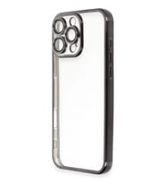 Newface Apple iPhone 16 Pro Max Kılıf Razer Lensli Silikon - Siyah