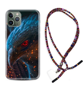 Apple iPhone 11 12 13 14 Pro Max Kılıf Boyun Asklı Rasta Silikon Şahin 1756