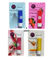 RS Ronassi Dudak Koruyucu ve Parlatıcısı Fresh Çilek Vişne ve Ballı 4 Lü Set
