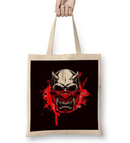 Japanese Art Samurai Skull Japan Ninja Shinobi Warrior Kendo-2 Bez Çanta Uzun Saplı