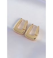Pirinç Gold Renk Kalın Küpe TJ-BKP8978