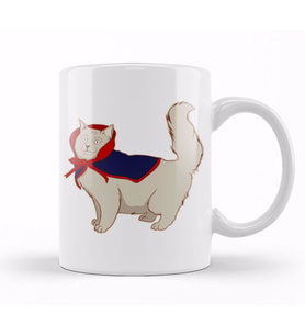 Cute Vampire Cat Halloween Funny Vampire Kitty Kupa Bardak Porselen