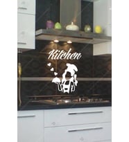 Kitchen Mutfak Duvar Dekorasyon Seti (Beyaz)