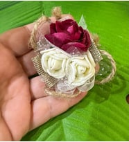 5X4 CM RENKLİ İĞNELİ ÇİÇEK BROŞ YAKA İĞNESİ (Kırmızı)