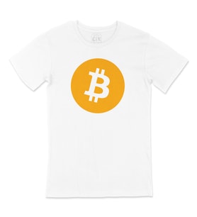 Bitcoin Logolu Tişört