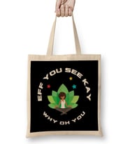 Eff You See Kay Why Oh You YOGA LOVER Bez Çanta Uzun Saplı