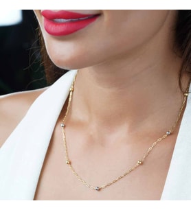 925 ayar papatya silver dorica kolye<rose,gold,rodaj>