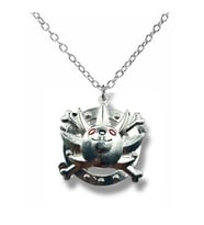 One Piece Luffy Zoro Bin Güneşli Logo Kolye  Anime Korsan Unisex Takı Ürün Açıklaması: (Gümüş)