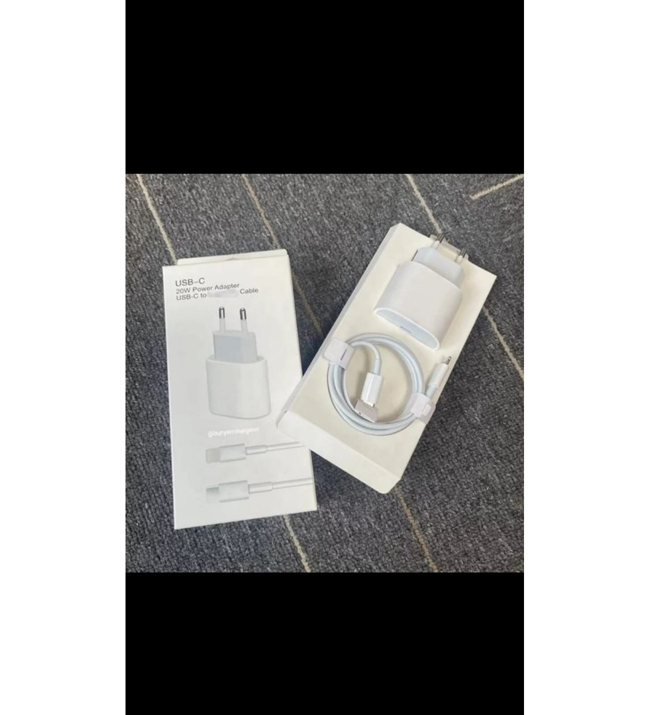 Apple iPhone 14/13/12/11 İçin Hızlı Şarj Aleti Seti USB-C 20W