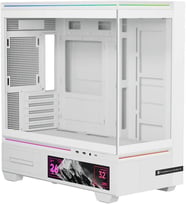 Thermalright Tl-M10 Vision White Argb Temperli Cam Mid Tower Matx Gaming Kasa