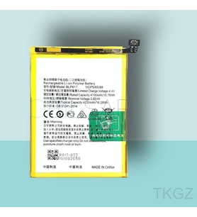 Tkgz - OPPO A15 - BLP-817 - Uyumlu Pil - Servis Sıfır