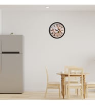 River World Duvar Saati 36 cm Chef Kitchen Rengi Siyah