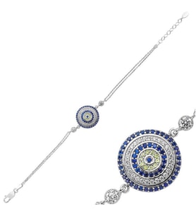 NAZAR  925 AYAR GÜMÜŞ BİLEKLİK (Karışık)