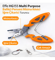 Effe HG155 Multi Purpose Balıkçı Pensesi Misina Kesici İğne Çıkarıcı Turuncu