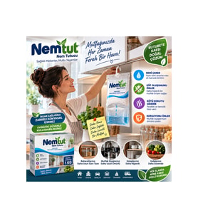 2 KG Güçlü Nem Alıcı ve Rutubet Önleyici – Küf, Kötü Koku ve Korozyona Karşı 2Kutu 4 Paket