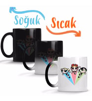 Powerpuff Girls Sihirli Kupa Bardak Porselen