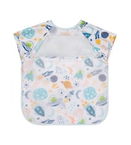 Civil Baby Kısa Kollu Space Baskılı Mama Önlüğü - Ekru Standart