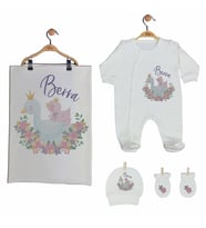 Pia Baby Gl 2203 İsme Özel Battaniyeli Tulum Set