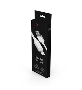 Micro Cihazlar için 1Metre Güçlü ve Dayanıklı Yüksek Performanslı Micro USB Hızlı Şarj Kablosu (Beyaz)