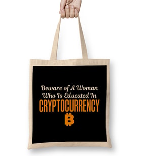 Beware of A Woman Who Is Educated Cryptocurrency Bez Çanta Uzun Saplı