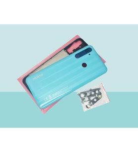 Tkgz - Oppo Realme 6İ FULL KASA Arka Kapak Batarya Kapağı - MAVİ