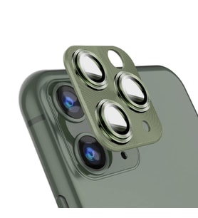 Binano iPhone 11/12 Mini 360 Metal Kamera Koruyucu Koyu Yeşil