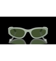 Vogue Unisex Güneş Gözlüğü - Geometrik/İrregüler Açık Yeşil Kemik Çerçeve Koyu Yeşil Cam 0VO5585S