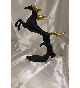 Avatar Kaideli Kübik Şahlanan Uçan At Siyah