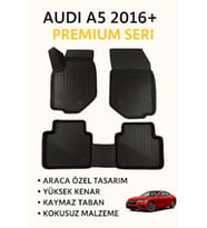 Audi A5 2016+ 3D Havuzlu Oto Paspas  Araca Özel Kauçuk