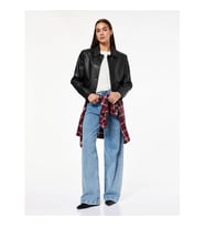 Koton Taş Detaylı Wide Leg indigo Kadın Jean Pantolon 7WAL40025MD
