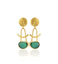 Kadir Jewellery 22 Ayar Altın Kaplama Vintage Küpe -El İşçiliği Ve Hipoalerjenik Küpe