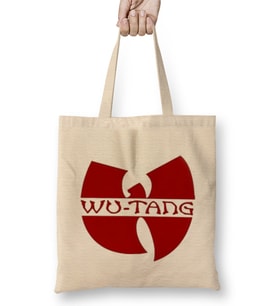 Wu Tang Clan Wu Tang Clan Llogo Wutang Clan Vintage 9Os Vintage Style Bez Çanta Uzun Saplı