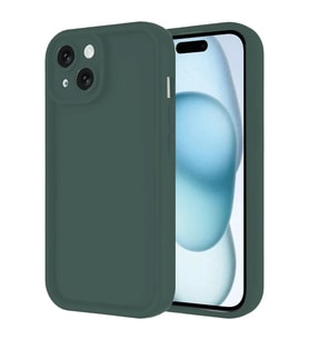 Mey İthalat® iPhone 14 Kılıf Viera Silikon - Koyu Yeşil