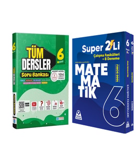 Evrensel İletişim 6. Sınıf Tüm Dersler ve Örnek Akademi Süper İkili Matematik Seti 2 Kitap