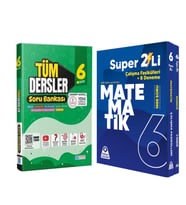 Evrensel İletişim 6. Sınıf Tüm Dersler ve Örnek Akademi Süper İkili Matematik Seti 2 Kitap