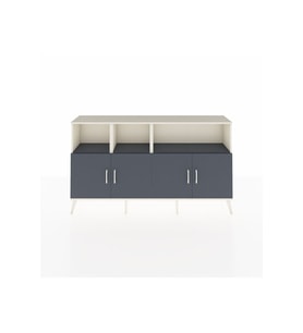 Arges Konsol 6 Raflı 4 Kapaklı 176x30x99 Aytaşı-Antrasit