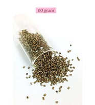 Kesme Cam Boncuk 2mm - 60 Gram - Metalik Sarı - BNC390