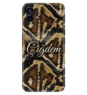 Nothing Phone 1 / 2 Kılıf İsim Yazılı Kişiye Özel Silikon Kapak Model-4 (Çok Renkli)