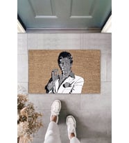 Dormot Modern Dijital Baskı - Al pacino Scarface Karşılama Kapı Önü Paspası (Bej)